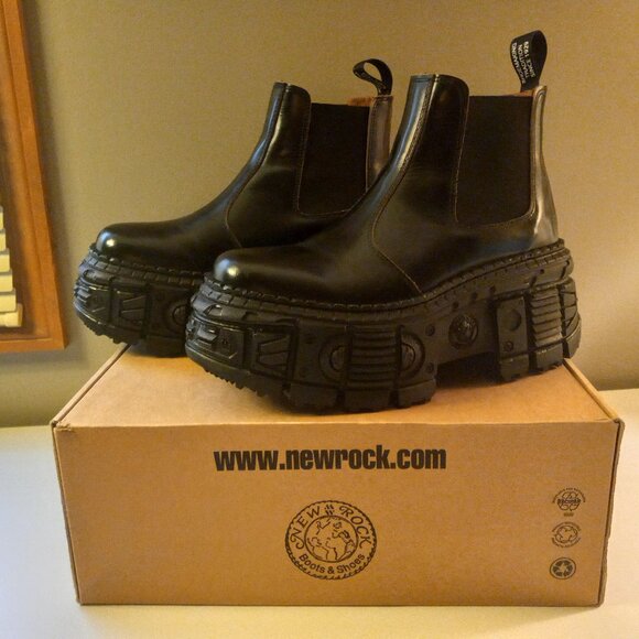 New Rock Wall Collection Ankle Chelsea-style Boots main image 4